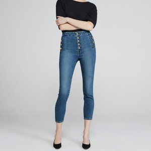 J Brand Natasha Sky High Crop Skinny